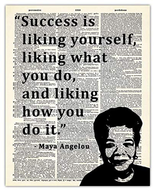 Inspirational Wall Art Maya Angelou Quote Success Is Liking Yourself
Motivational Wall Art Posters - 8x10 Unframed Positive Quotes Print a Unique Gift Idea for Home and Office Wall Decor Inspirational Wall Art Maya Angelou Quote Success Is Liking Yourself
Motivational Wall Art Posters - 8x10 Unframed Positive Quotes Print a Unique Gift Idea for Home and Office Wall Decor