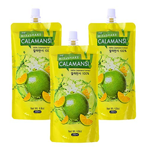 100 percent Real Calamansi Extract 6.8oz  200ml   3 x 6.8oz 200ml