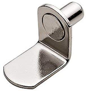 Fifty  50  1 4 inch Nickel L-Shaped Shelf Support Bracket