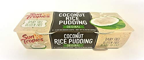 SunTropics Coconut Rice Pudding Snack   Gluten Free  Dairy Free  Vegan  Low Sugar  Non-GMO  Ready-to-Eat   8.46oz  2 snack cups  Original