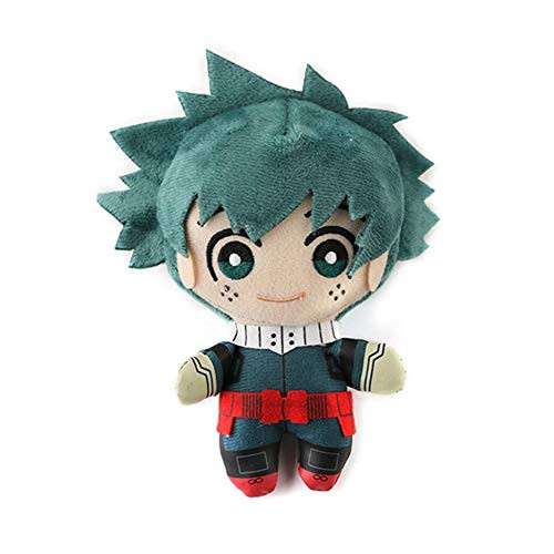 WerNerk My Hero Academia Plush Keychain Midoriya Izuku All Might Deku Mini Plush Doll Anime Cartoon Image Pillow Keychain Pendant Anime Fans Gift 15CM-2