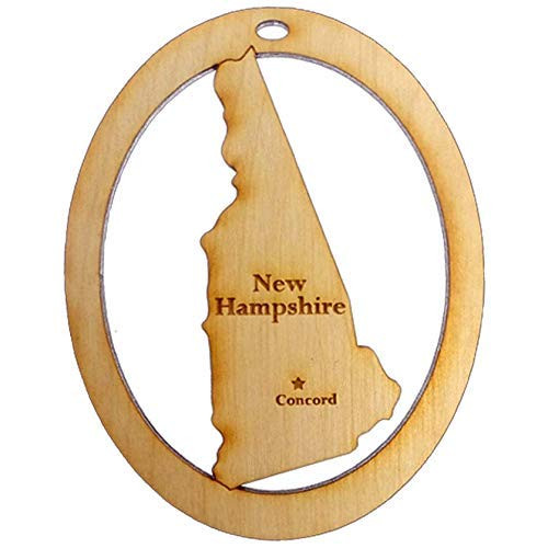 Personalized New Hampshire Ornament - New Hampshire Souvenirs and Gifts