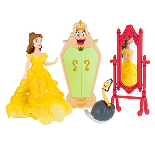 Disney Parks Beauty and the Beast Belle Light Up Dress Figure Set