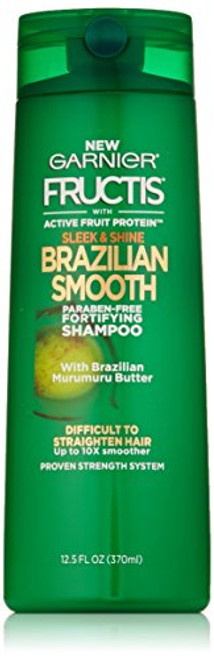 Garnier Fructis Sleek and Shine Brazilian Smooth Shampoo Difficult to Straighten Hair 12.5 fl. oz. Garnier Fructis Sleek and Shine Brazilian Smooth Shampoo Difficult to Straighten Hair 12.5 fl. oz.
