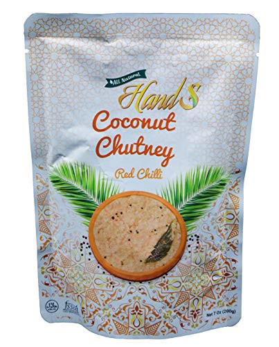 HandS All Natural Coconut Chutney Red Chili - Ready to Eat - 17.5 Oz  500g
