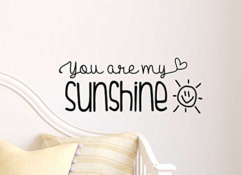 You are My Sunshine Cute Wall Vinyl Decal Quote Lettering Art Saying Sticker Stencil Nursery Wall Decor