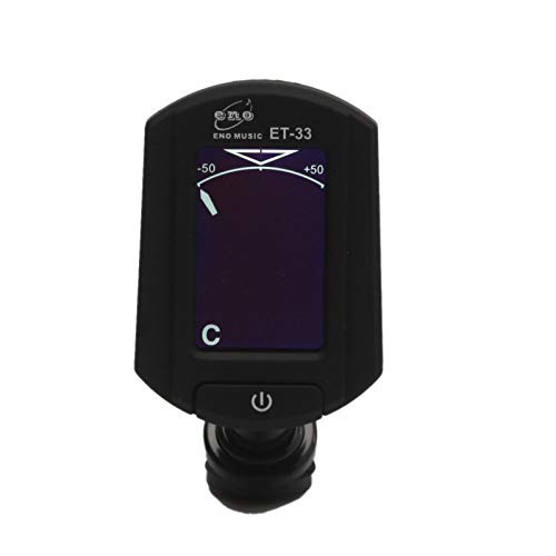 ENO Mini Clip Digital Guitar Bass Violin Tuner Professional Clip-On Tuner for All Instruments - with Guitar  Ukulele  Violin  Bass  and  Chromatic Tuning Modes