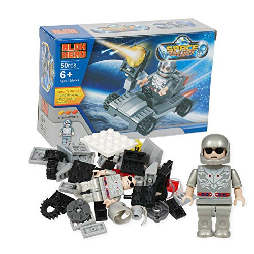 Block Head Space Explorer Space Car and Figure Play Set 50 Piece