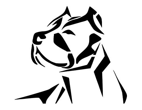 PIT BULL Dog Breed Face Bully 8.5 inch x 11 inch Stencil 20 Mil Plastic Sheet NEW S123 PIT BULL Dog Breed Face Bully 8.5 inch x 11 inch Stencil 20 Mil Plastic Sheet NEW S123