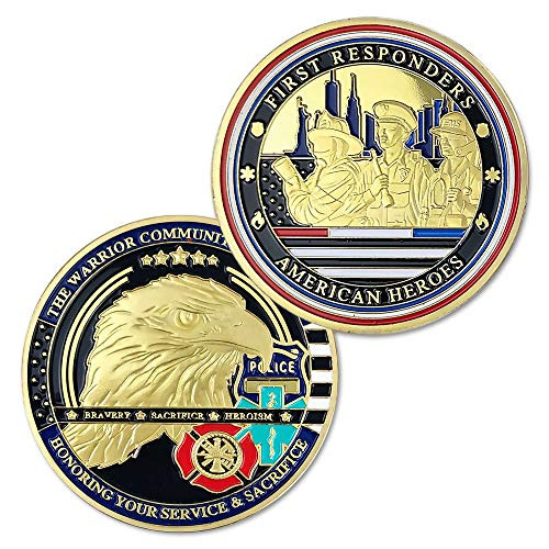 First Responders Challenge Coin Honor American Heroes