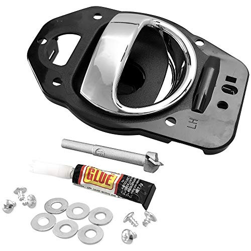 XYZMOT 80369 25812196 Front Rear Driver Left Side Inner Door Handle w Hardware Compatible with 2006-2011 Chevy HHR