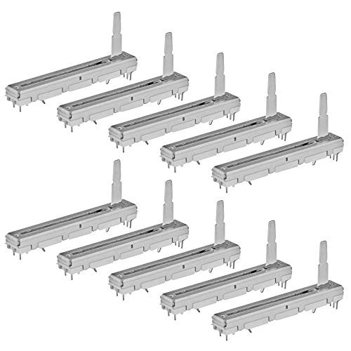 WMYCONGCONG 10 PCS 10K Ohm Slide Potentiometer Double Linear 10K Electronic Potentiometer  75mm  60mm Travel