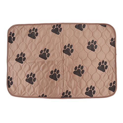 Flameer Washable Pee Pads for Dogs - Reusable Puppy Pads  Fast Absorbing Wee Mat for Housebreaking  Indoor Training  Whelping  Incontinence  Travel  Brown S