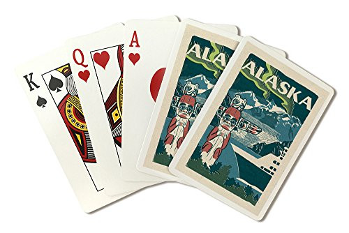 Alaska - Woodblock  Playing Card Deck - 52 Card Poker Size with Jokers