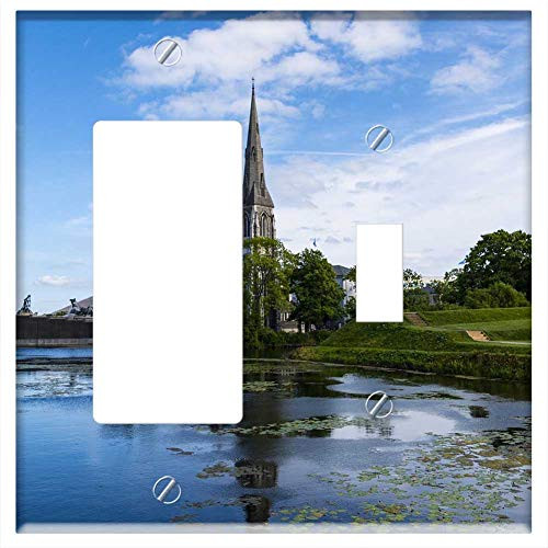 Rocker GFCI Toggle Combination Wall Plate Cover - Copenhagen Denmark Museum Travel Architecture 5 Rocker GFCI Toggle Combination Wall Plate Cover - Copenhagen Denmark Museum Travel Architecture 5