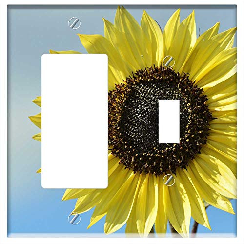 Rocker GFCI Toggle Combination Wall Plate Cover - Sun Flower Flower Flowers Blossom Bloom Summer 8 Rocker GFCI Toggle Combination Wall Plate Cover - Sun Flower Flower Flowers Blossom Bloom Summer 8