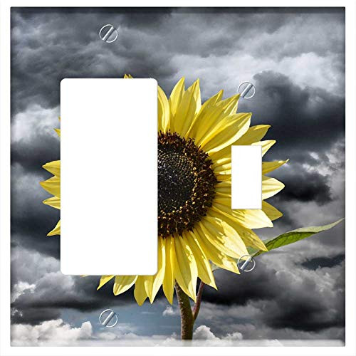 Rocker GFCI Toggle Combination Wall Plate Cover - Sun Flower Flower Yellow Flower Bloom Blossom 11 Rocker GFCI Toggle Combination Wall Plate Cover - Sun Flower Flower Yellow Flower Bloom Blossom 11