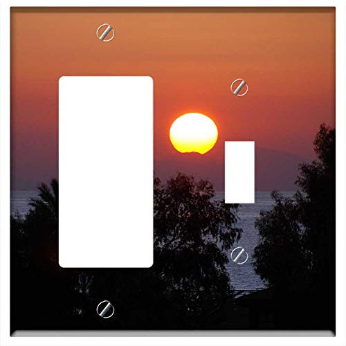 Rocker GFCI Toggle Combination Wall Plate Cover - Turkey Sunset Holiday Sea Abendstimmung Rocker GFCI Toggle Combination Wall Plate Cover - Turkey Sunset Holiday Sea Abendstimmung