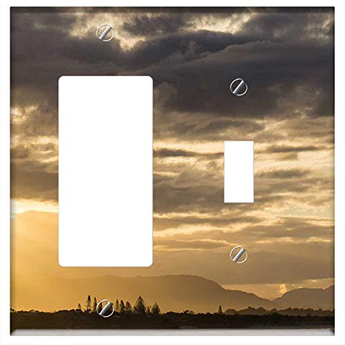 Rocker GFCI Toggle Combination Wall Plate Cover - Sunset Beach Beach Sunset Sky Ocean Rocker GFCI Toggle Combination Wall Plate Cover - Sunset Beach Beach Sunset Sky Ocean