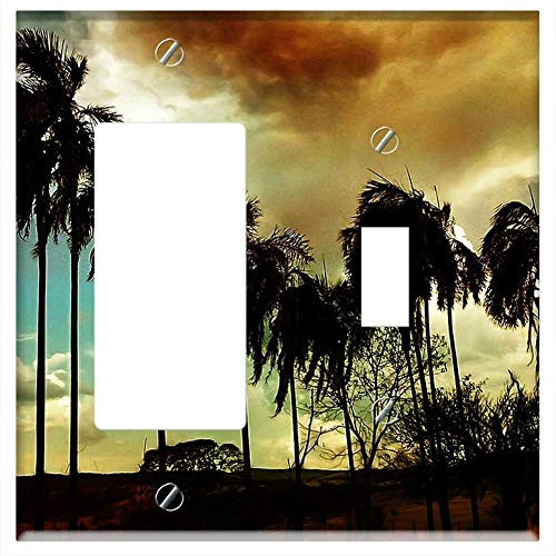 Rocker GFCI Toggle Combination Wall Plate Cover - Sunset Sun Nature Sunlight Rocker GFCI Toggle Combination Wall Plate Cover - Sunset Sun Nature Sunlight