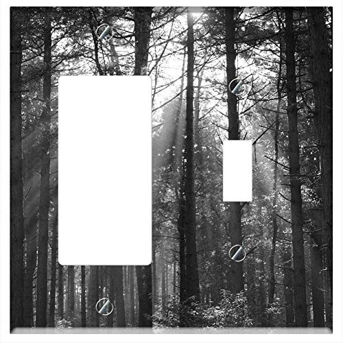 Rocker GFCI Toggle Combination Wall Plate Cover - Trees Forest Nature Sun Rays Sun Sunlight 2 Rocker GFCI Toggle Combination Wall Plate Cover - Trees Forest Nature Sun Rays Sun Sunlight 2