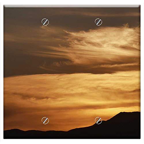 Double Blank Wall Plate Cover - Sunset Nature Panorama Sky