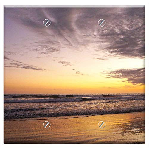 Double Blank Wall Plate Cover - El Salvador Beach Freedom Ocean Sunset Holiday