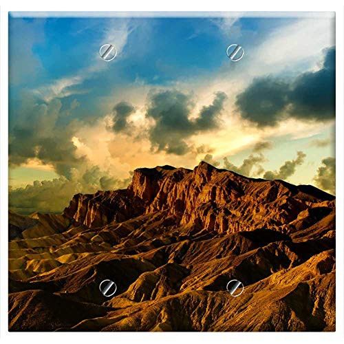 Double Blank Wall Plate Cover - Mountain Sky Landscape Nature Outdoor Sunset Double Blank Wall Plate Cover - Mountain Sky Landscape Nature Outdoor Sunset