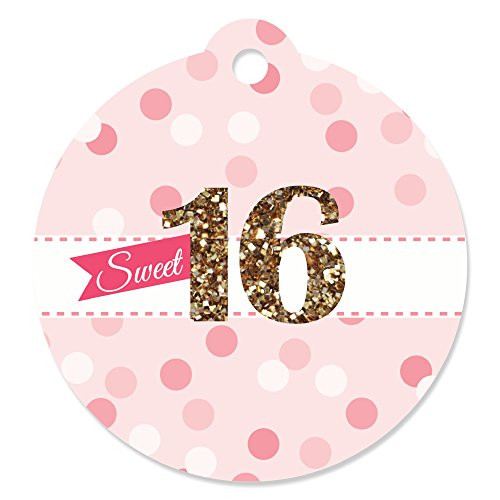 Big Dot of Happiness Sweet 16-16th Birthday Party Favor Gift Tags (Set of 20) Big Dot of Happiness Sweet 16-16th Birthday Party Favor Gift Tags (Set of 20)