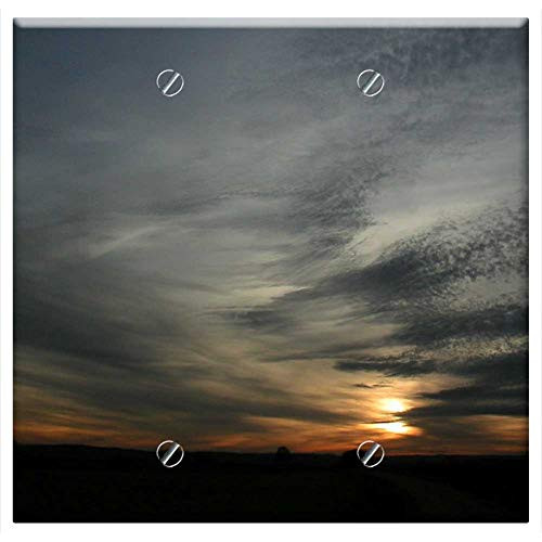 Double Blank Wall Plate Cover - Clouds Abendstimmung Sunset Sky Evening Sky Double Blank Wall Plate Cover - Clouds Abendstimmung Sunset Sky Evening Sky