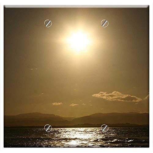 Double Blank Wall Plate Cover - Sunset Beach Surf Water Sea Surf Ocean Sky Sun 1 Double Blank Wall Plate Cover - Sunset Beach Surf Water Sea Surf Ocean Sky Sun 1