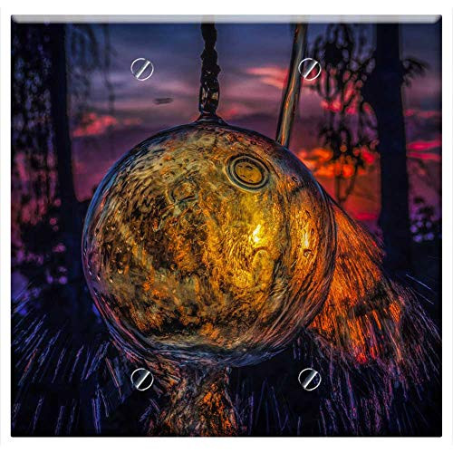 Double Blank Wall Plate Cover - Twilight Sunset Dusk Sky Water Evening Scenic