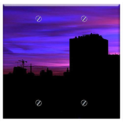 Double Blank Wall Plate Cover - Panorama Sunset Clouds Summer Landscape