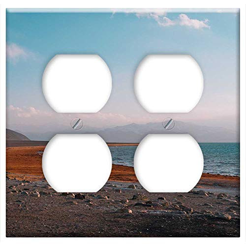 Double Duplex Outlet Wall Plate Cover - Travel Sea Ocean Beach Holiday Sunset Landscape