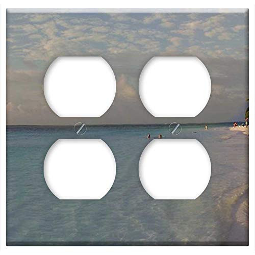 Double Duplex Outlet Wall Plate Cover - Maldives Sea View Holiday Sea Paradise Sunset Double Duplex Outlet Wall Plate Cover - Maldives Sea View Holiday Sea Paradise Sunset