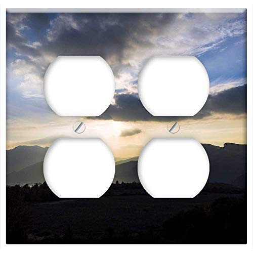 Double Duplex Outlet Wall Plate Cover - Landscape Clouds Sunset Sky Nature Sky Clouds Double Duplex Outlet Wall Plate Cover - Landscape Clouds Sunset Sky Nature Sky Clouds
