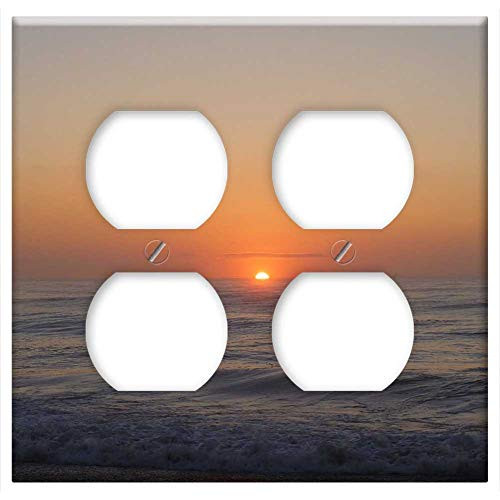 Double Duplex Outlet Wall Plate Cover - Sunrise Sunset Sunlight Dawn Dusk Horizon Morning Double Duplex Outlet Wall Plate Cover - Sunrise Sunset Sunlight Dawn Dusk Horizon Morning