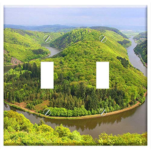 Switch Plate Double Toggle - Waters Nature River Landscape Travel