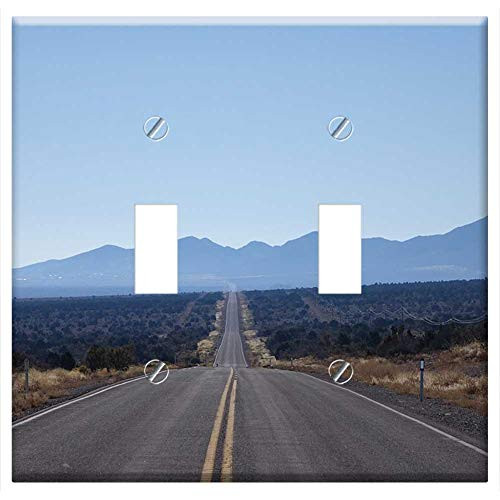 Switch Plate Double Toggle - Road Highway Asphalt Nature Travel Sky Landscape