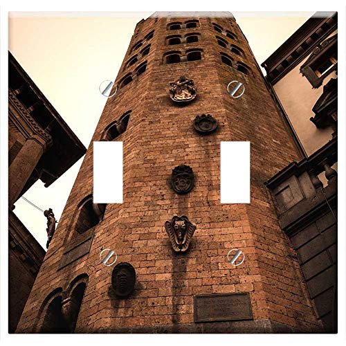 Switch Plate Double Toggle - Architecture Torre Old Building Travel Landmark
