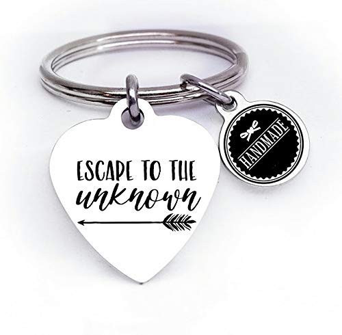 Escape to the unknown explore travel travel keychain adventure keychain Escape to the unknown explore travel travel keychain adventure keychain