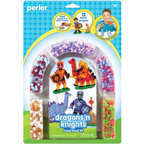 Perler Beads 80-55996 Dragons n' Knights Fused Bead Kit