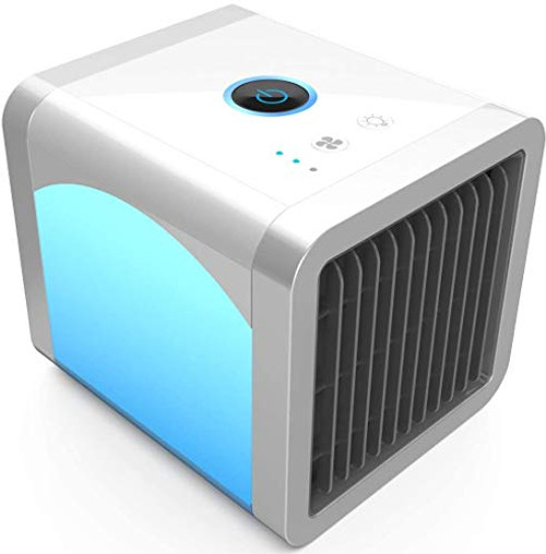 Air Cooler  Evaporative Space Air Conditioner  3-in-1 Mini USB Air Conditioner Fan  Purifier  Humidifier for Home  Office  Desktop Cooling Fan with 3 Speeds