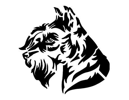SCHNAUZER Dog Breed Face Miniature Standard Giant 8.5 inch x 11 inch Stencil 20 Mil Plastic Sheet NEW S126 SCHNAUZER Dog Breed Face Miniature Standard Giant 8.5 inch x 11 inch Stencil 20 Mil Plastic Sheet NEW S126