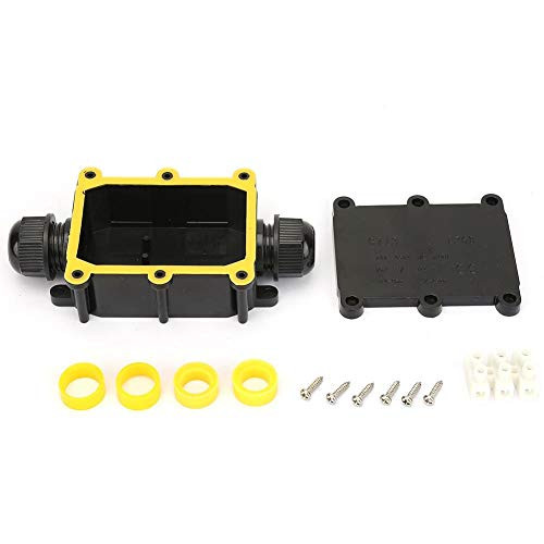 Caredy Junction Box  Plastic Waterproof Ip65 Enclosure Electrical Box Waterproof Junction Box Outdoor Junction Box Junction Box Electrical Enclosure Cable Connecting Terminal Block Two-Way