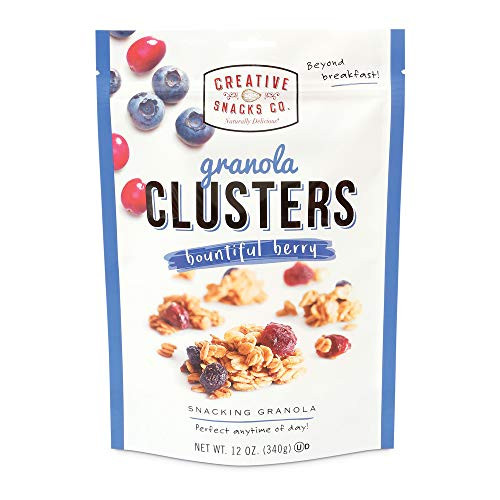 Creative Snacks Bountiful Berry Granola Clusters  Great for Snacking or Cereal  12 ounce bag