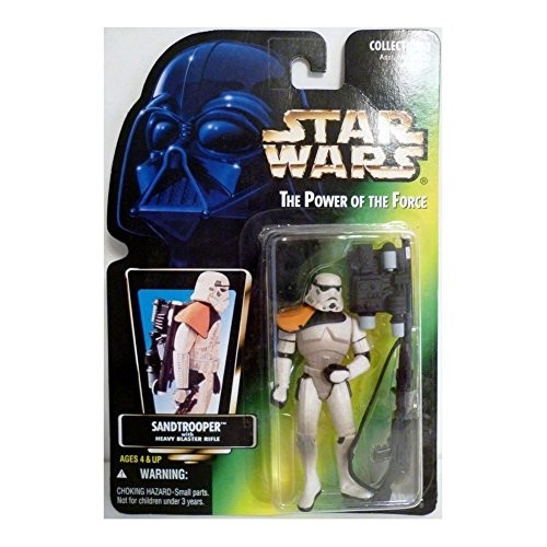Star Wars A New Hope Power of the Force POTF2 Collection 1 Sandtrooper with Heavy Blaster Action Figure  Hologram Card