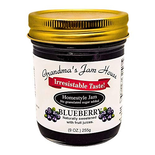 Sweet Blueberry Jam No Added Sugar All Natural Homestyle Fruit Berry Jam Spreadable Preserves Jams Jellies Topping 9 Ounce Glass Jar Sweet Blueberry Jam No Added Sugar All Natural Homestyle Fruit Berry Jam Spreadable Preserves Jams Jellies Topping 9 Ounce Glass Jar