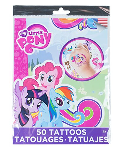 Savvi Disney Temporary Tattoos, Set of 50, Mylittlepony, 3-pack