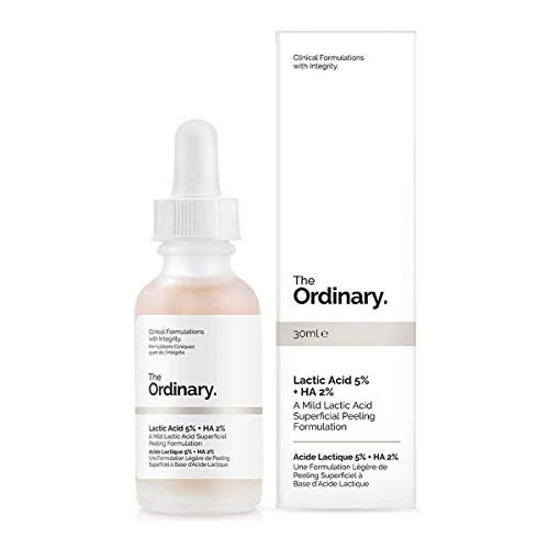 The Ordinary Lactic Acid 5 percent  plus Ha 2 percent 30ml - A Mild Lactic Acid Superficial Peeling Formulation